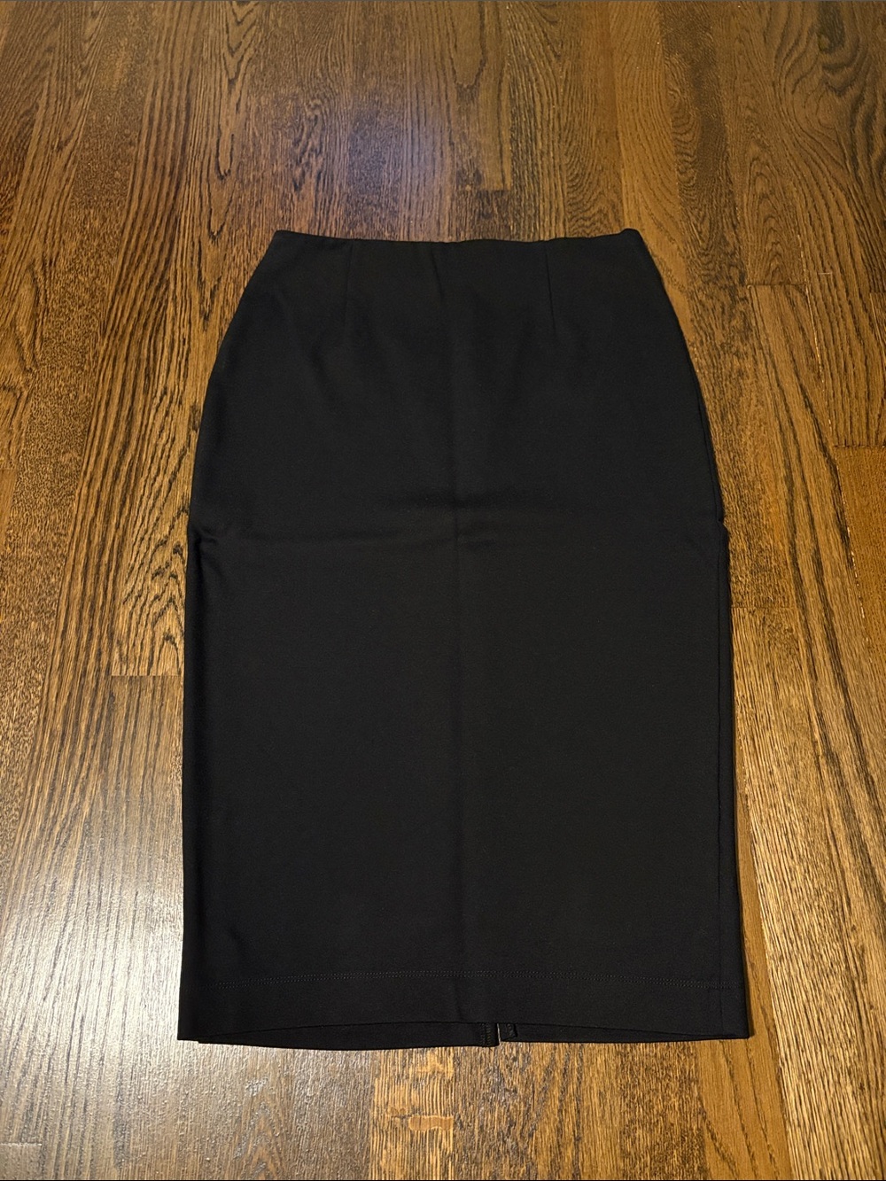 DKNY Black High-Waist Midi Pencil Skirt